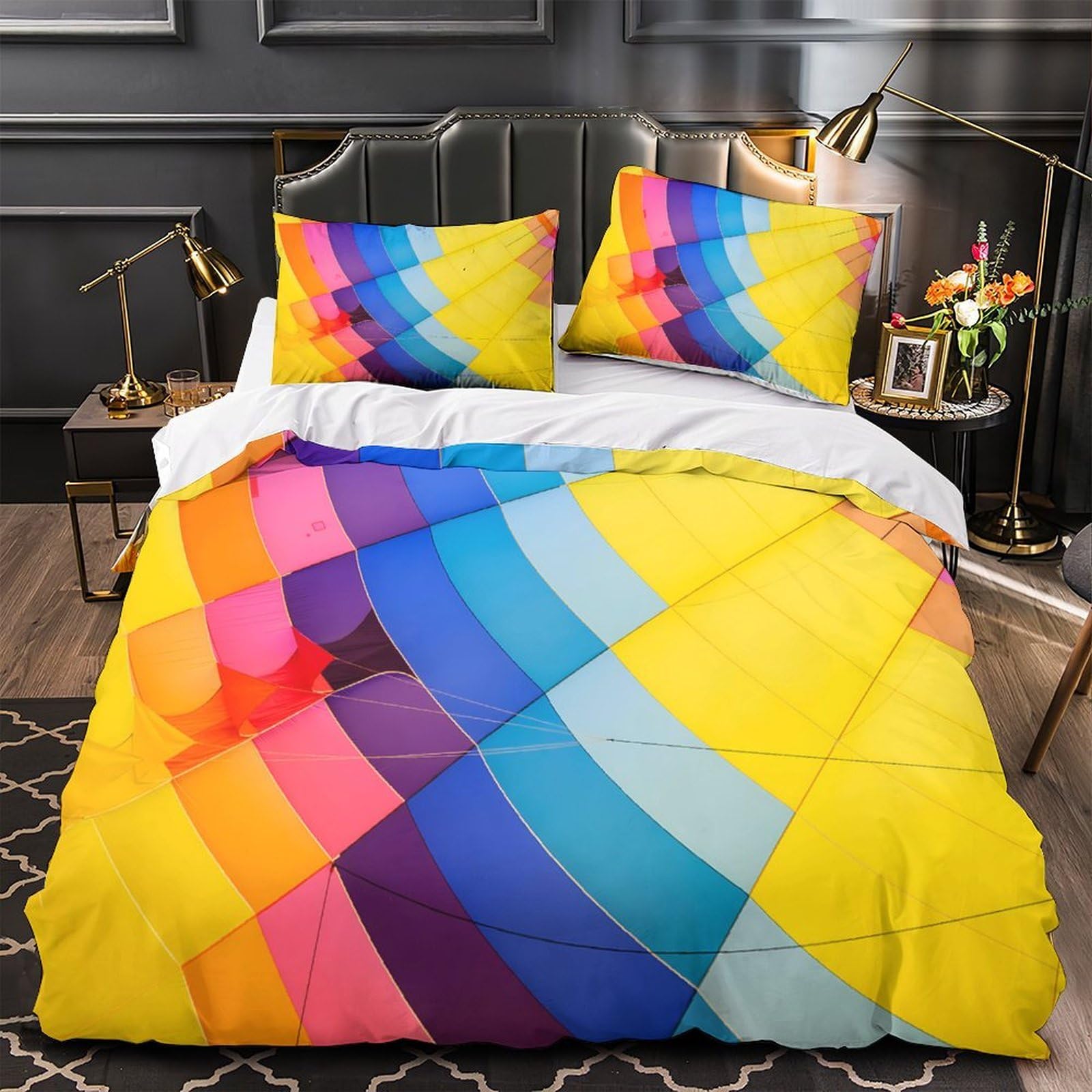 Housse de couette cheval et chien douce et hypoallergénique en microfibre