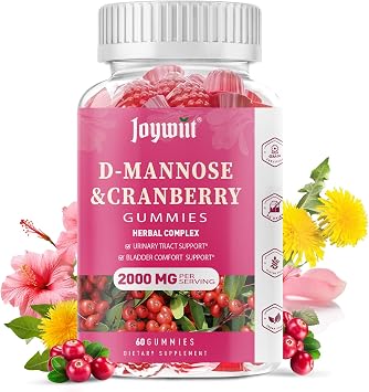 D-Mannose Gummies 2000mg with Cranberry 500mg & Hibiscus