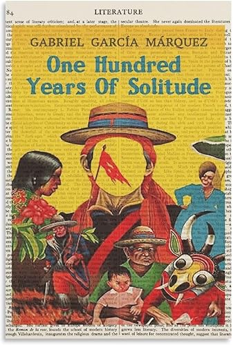 Miniatura 9 de Gabriel Garcia Marquez Book Poster. A Hundred Years of Lonely Book Cover Art Poster Canvas Painting Posters And Prints Wall Art Pictures for Living