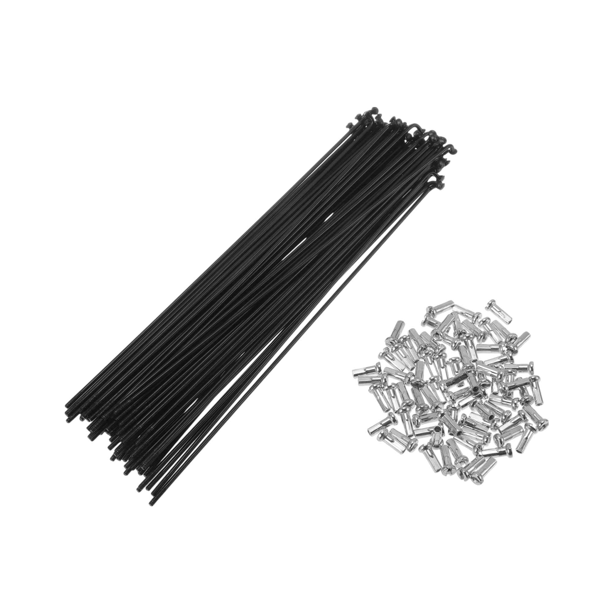 HOPESPANNER 72 Set 14G Bicycle Spoke 192mm Bike Wheel Spoke Carbon Steel Black
