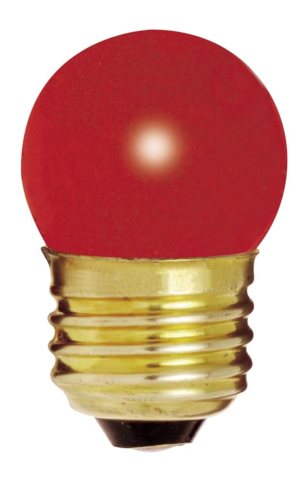 Satco S3962 11 Watt S14 Incandescent 130 Volt Medium Base Light Bulb Ceramic Green, 4 Pack