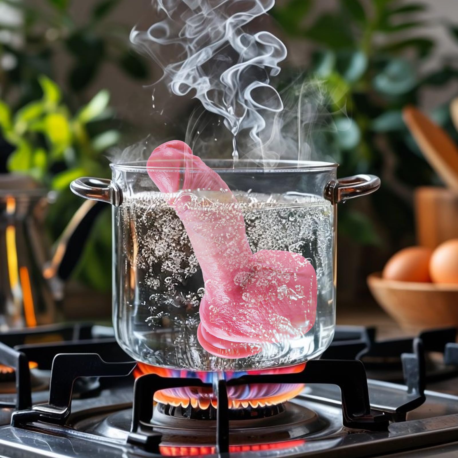 6 Inch Realistic Beginner Small Dildo with Strong Suction Cup, 5" Short Curved Shaft Thick Wide Penis Dildo with Big Balls, Soft Liquid Silicone Lifelike G-Spot Dildos for Women and Anal Prostate Play