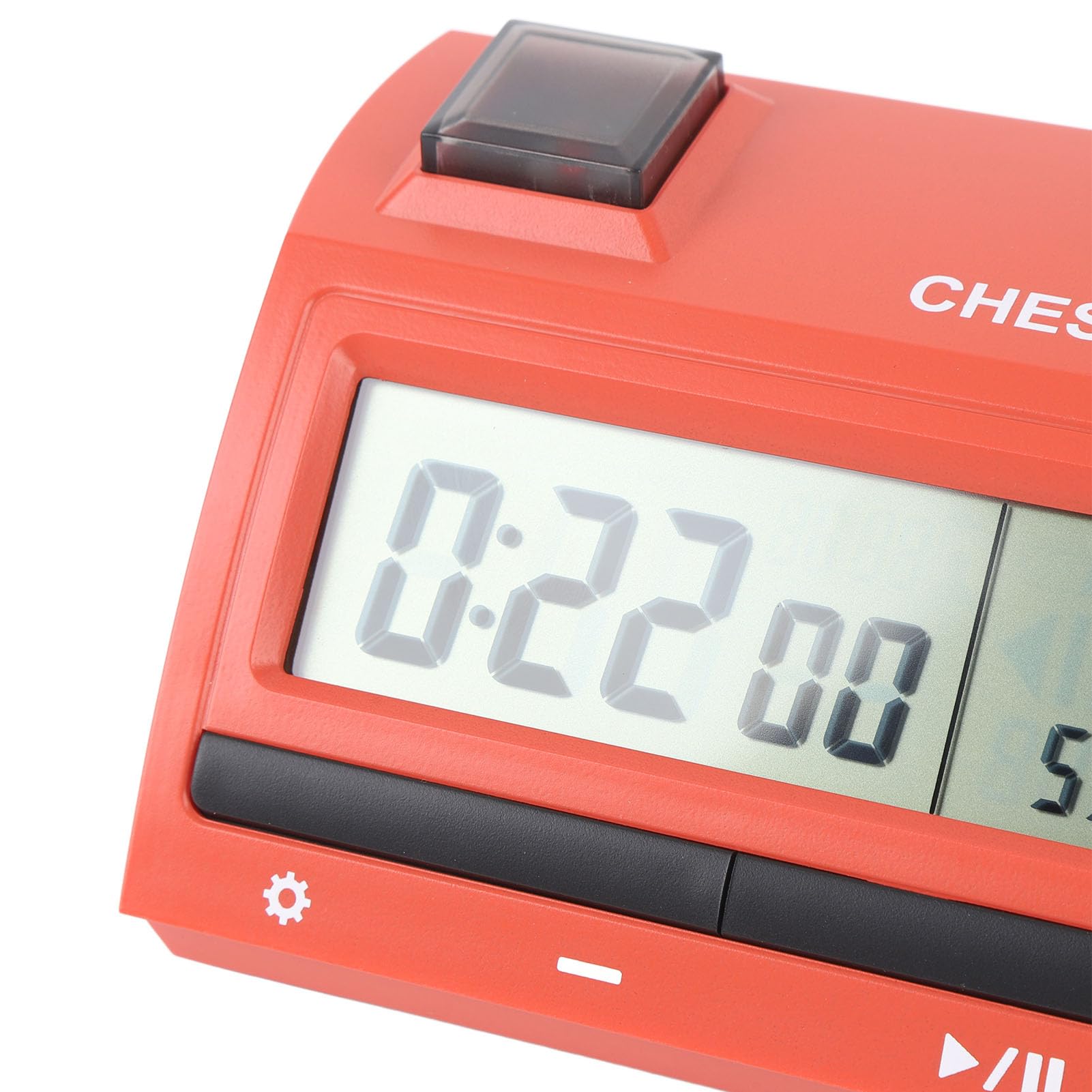 Akozon Horloge d'échecs Professionnelle, Horloge Numérique Portable pour Tournoi, avec Règles de Synchronisation Personnalisables, Jeux de société