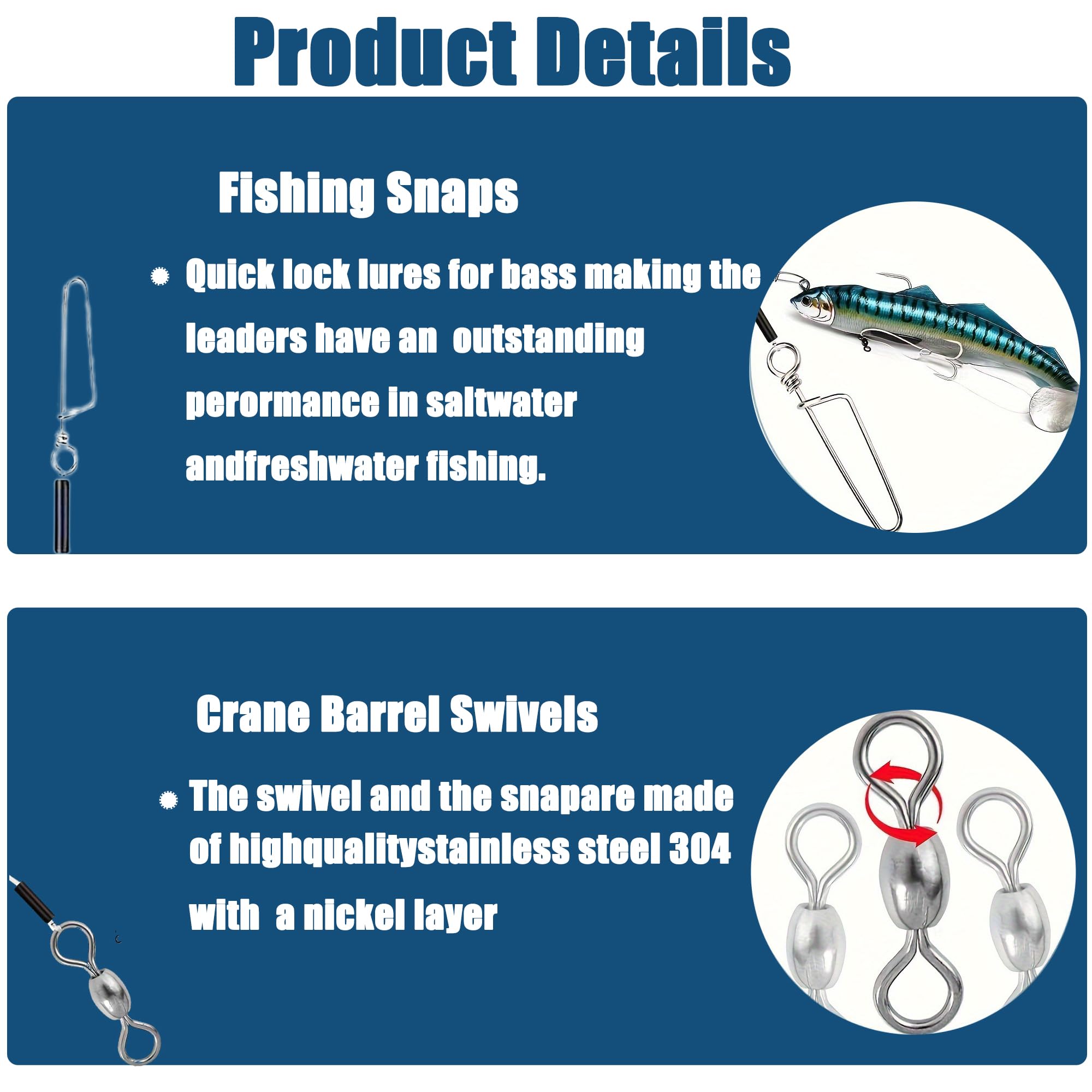 12 szt. Fluorocarbon Fishing Leaders Line Fluorocarbon Leaders Set Pre Tie Leader wędkarstwo morskie z Swivels Snaps Crimps do słodkowodnych słonowodnych