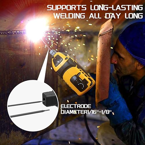 Miniatura 6 de Máquina soldadora portátil, máquina de soldadura ARC de 110 V 20-120 A con inversor IGBT, arranque en caliente y antiadherente, para varillas de 332