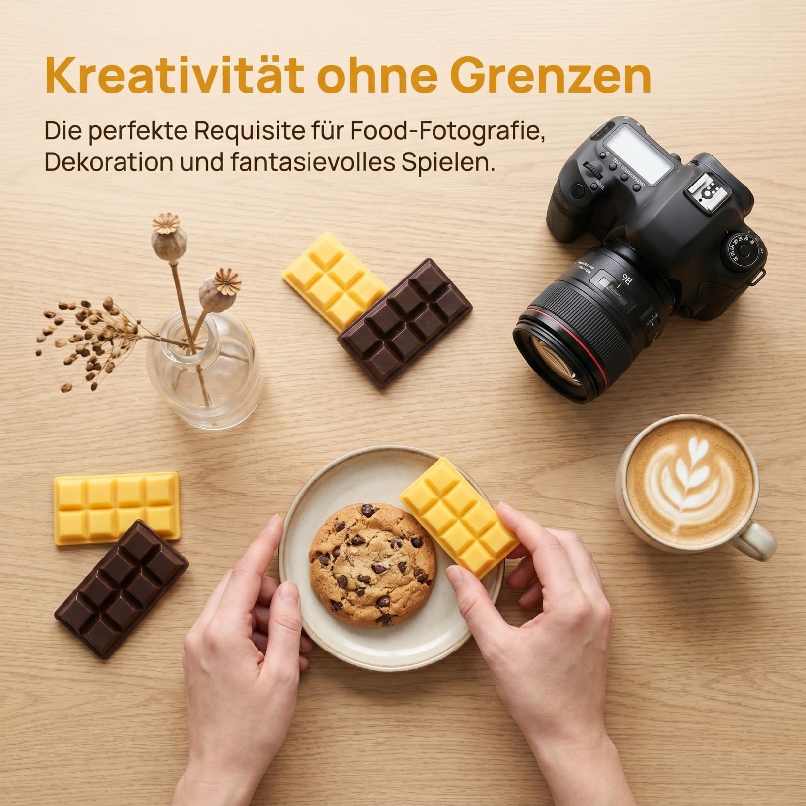 Toyvian Set di 4 modelli realistici di cioccolato finto in resina ingannevole Veri Cioccolati Per Casa delle Bambole E Giochi Di Ruolo Colori Caffè &