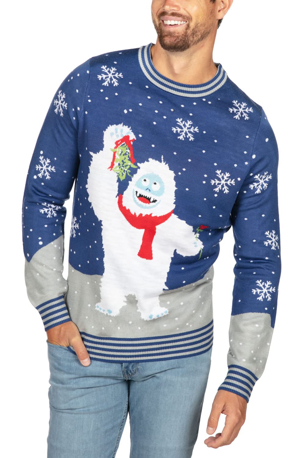 Bright Bumble Bae Ugly Pull de Noël homme tricoté pour fête de fin d'année taille L