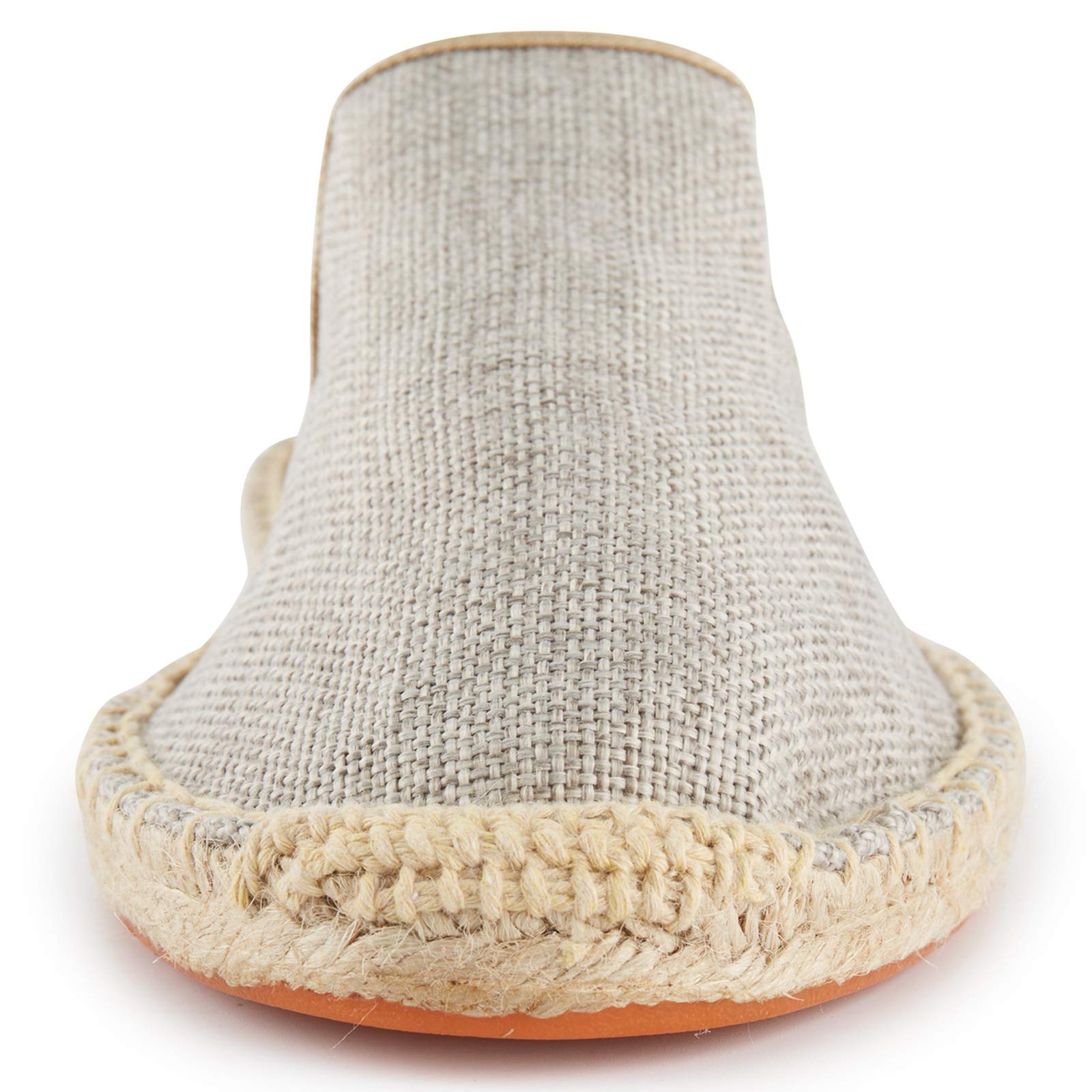 Alexis Leroy Jednolity kolor Slipper Espadryle Męski Flats Slip-On z płótna żaglowego Beżowy 45 EU