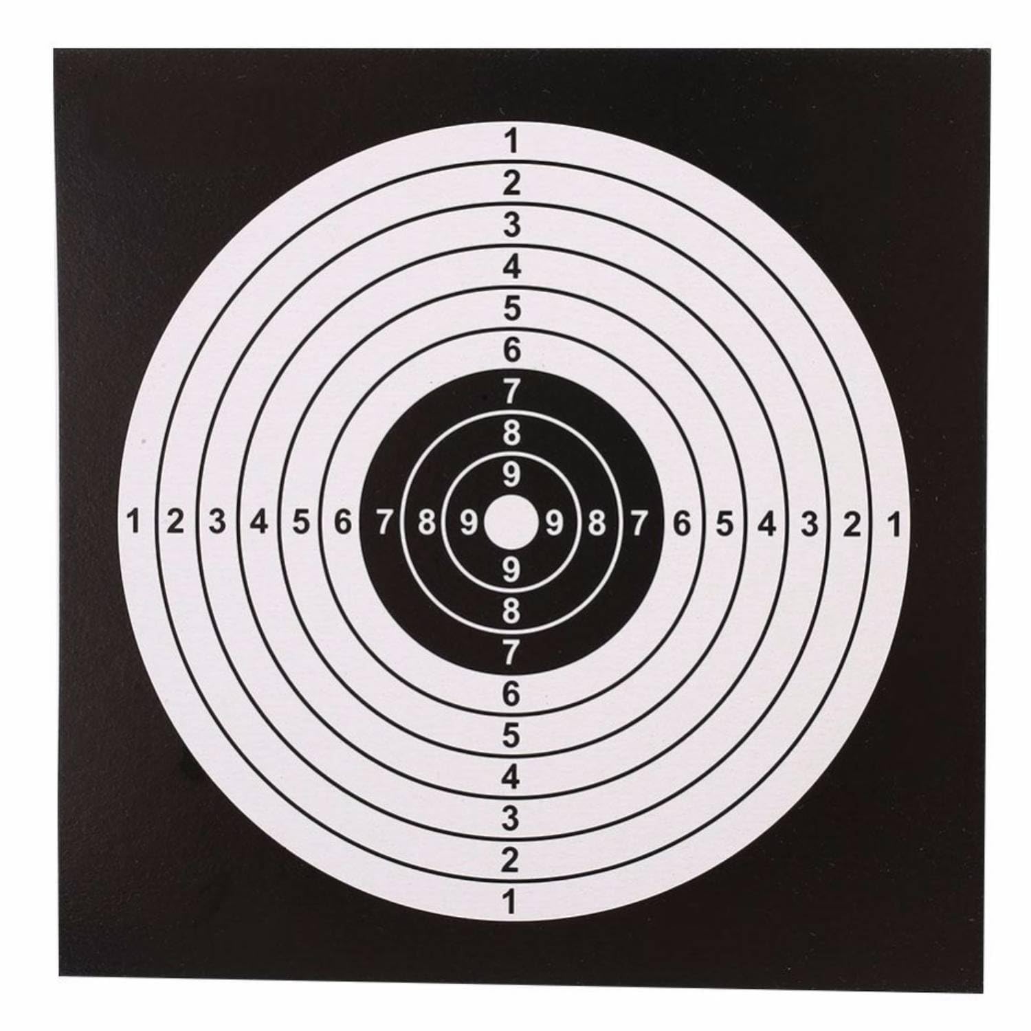 Bersagli assortiti 14x14 cm cartone 250 g tiro aria compressa airsoft 4 disegni 25 unità modello allenamento precisione