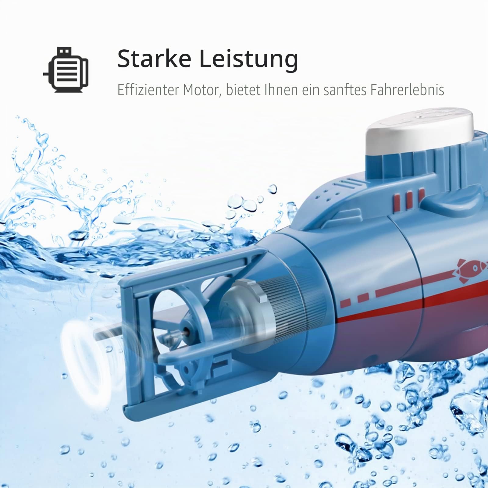 Mini U-Boot RC Boot Fernbedienung Wasserdichtes Spielzeug für Kinder