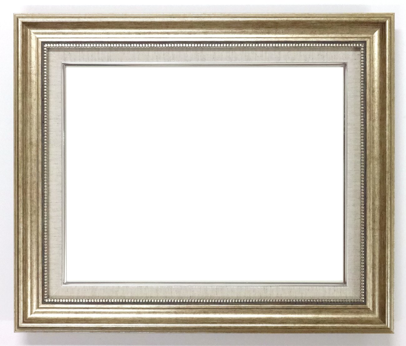 大額 油彩用額縁 8111 アクリル仕様 壁用フック付 (F6, シルバー)