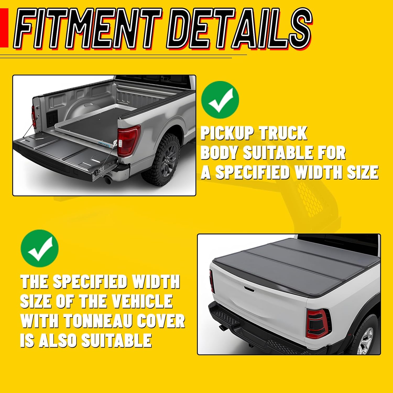 Universal Roll Bar for Full Size Pickup Truck, Adjustable Chase Rack Roll Bar for Dodge RAM/GMC Sierra/Chevy Silverado/Ford F-150 250 350/Toyota Tundra/Nissan Titan/Titan XD