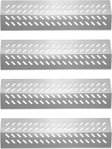 Kalomo Placas de calor para parrilla de acero inoxidable 16GA, cubiertas de quemador, tamer de llama, piezas de repuesto para parrilla de gas Bull