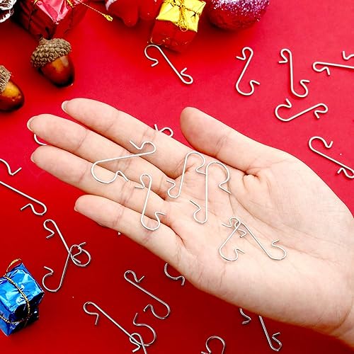 Miniatura 4 de Tatuo 240 ganchos para adornos navideños en forma de S, ganchos para adornos de árbol de Navidad con caja de almacenamiento para decoración del