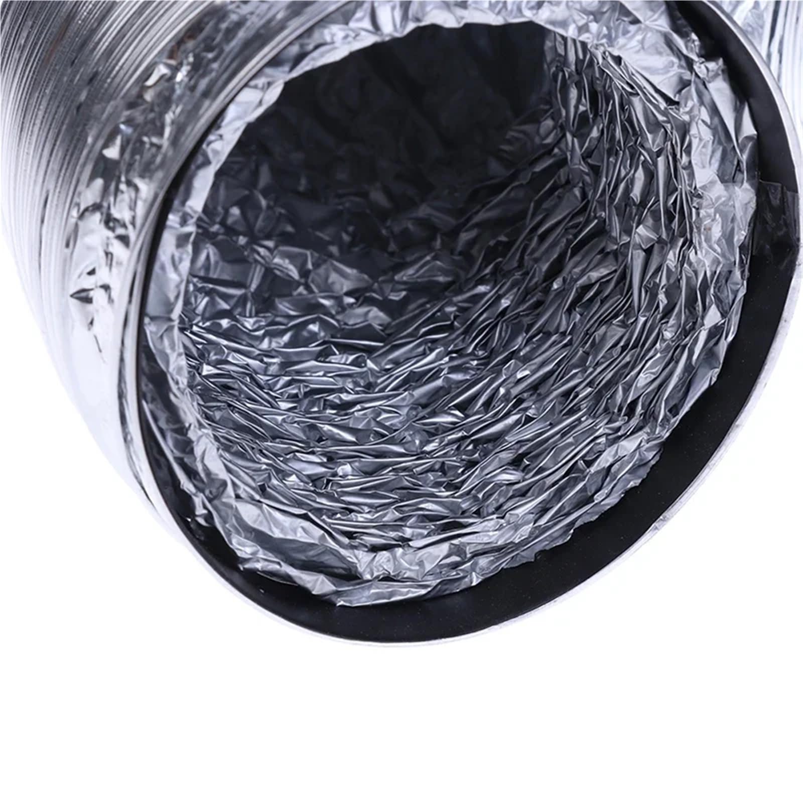 Tubo per Stufa Tubo di Ventilazione da 4 Pollici 100mm Tubo di Alluminio in PVC Tubo di Ventilazione dell'Aria Tubo di Scarico Flessibile Condotto di Scarico 3/2M Sfiato del Sistema d'Aria