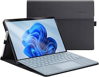 Omnpak Microsoft Surface Pro 8 Case,Multi-Angle Slim Lightweight Protective Cover with Stylus Pen Holder for 2021 Surface pro 8 13 Inch,Compatible with Type Cover Keyboard(Keyboard Not Included)