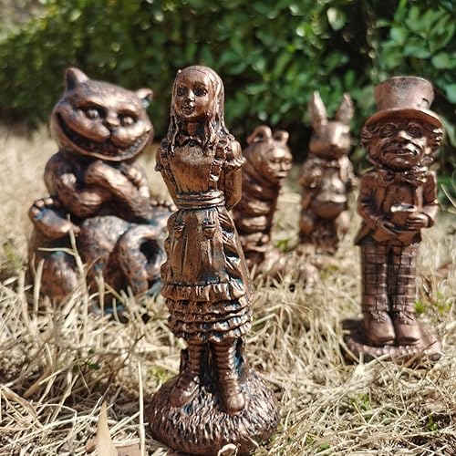Miniatura 4 de Wonderland - Juego de esculturas de jardín de Alicia en el país de las maravillas, estatua de jardín, decoración interior y exterior