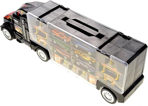 Miniatura 6 de PowerTRC Camión de transporte de juguete  Camión transportador de juguete  Gran juguete para niños que aman los camiones y vehículos de acción