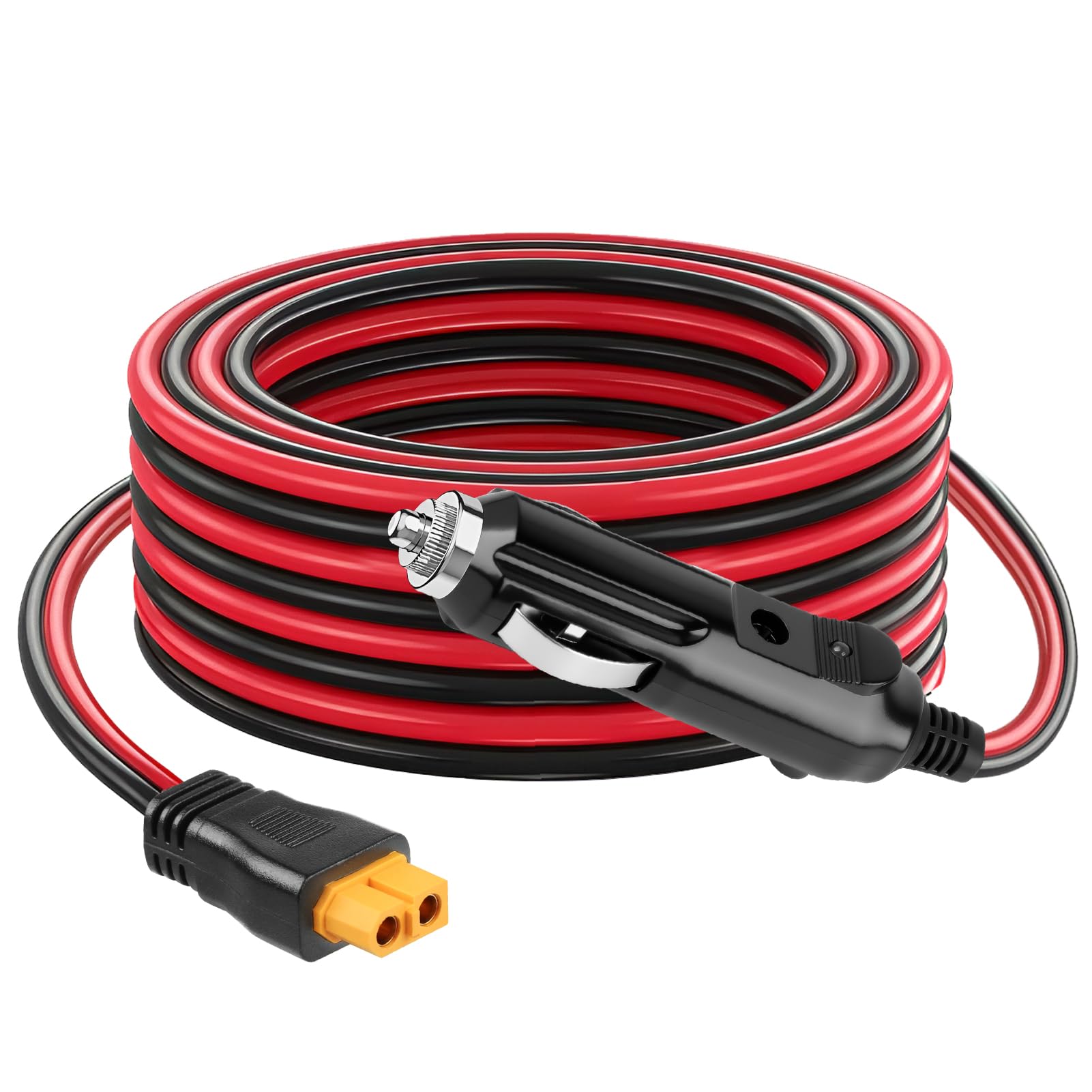 Cavo da accendisigari da 12 V/24 V a XT60, adattatore CC XT60 da 3 m, 16 AWG, caricabatteria da auto per BLUETTI Power Station EB55/AC2A/AC70, Anker 757/767, SOLIX C200 C300, generatore solare ECOFLOW