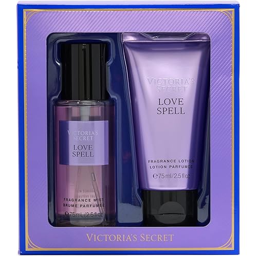 Victoria's Secret Love Spell Mini Fragrance Duo Gift Set, Notes of Cherry Blossom and Fresh Peach