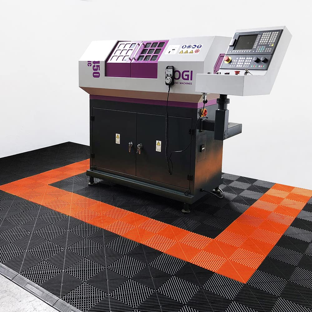 SOGI PAV-03-AR PP Fliesen für Werkstatt, Garage - 1 qm - 10 qm - 50 qm - 100 qm - Farbe Orange (50 qm = 312 Fliesen)