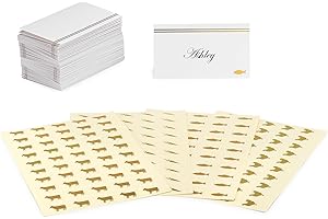 Classic 50-Pack Escort Cards for Weddings: Chic Place Cards for Effortless Table Settings