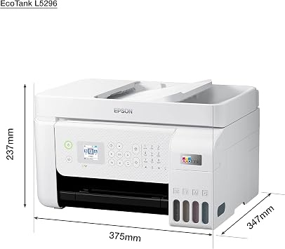 EPSON EcoTank L5296 Wi-Fi+Tarayıcı+Fotokopi+Faks Çok Fonksiyonlu Tanklı Yazıcı - BEYAZ