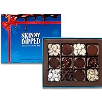 Vista 10 de Copas de chocolate con leche y mantequilla de maní SkinnyDipped, 4 g de azúcar, bajas en azúcar, bajas en carbohidratos, sin gluten, bolsa de 3.2