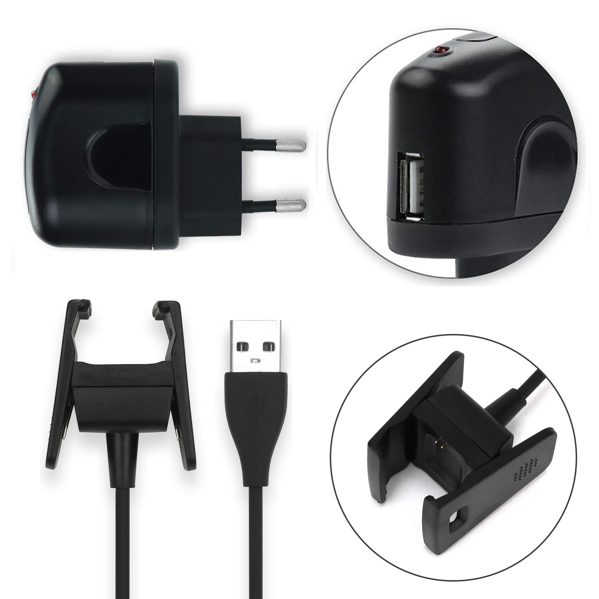 subtel® Caricabatteria System Connector + Cavo USB compatibile con