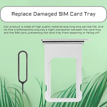 iPhone 8 Plus用シルバーSIMカードスロット交換用シングルSIMバージョン8Plusシングルカードトレイホルダーアダプター防水ラバーリングカード取り外しツール付き A1864 A1897 A1898用