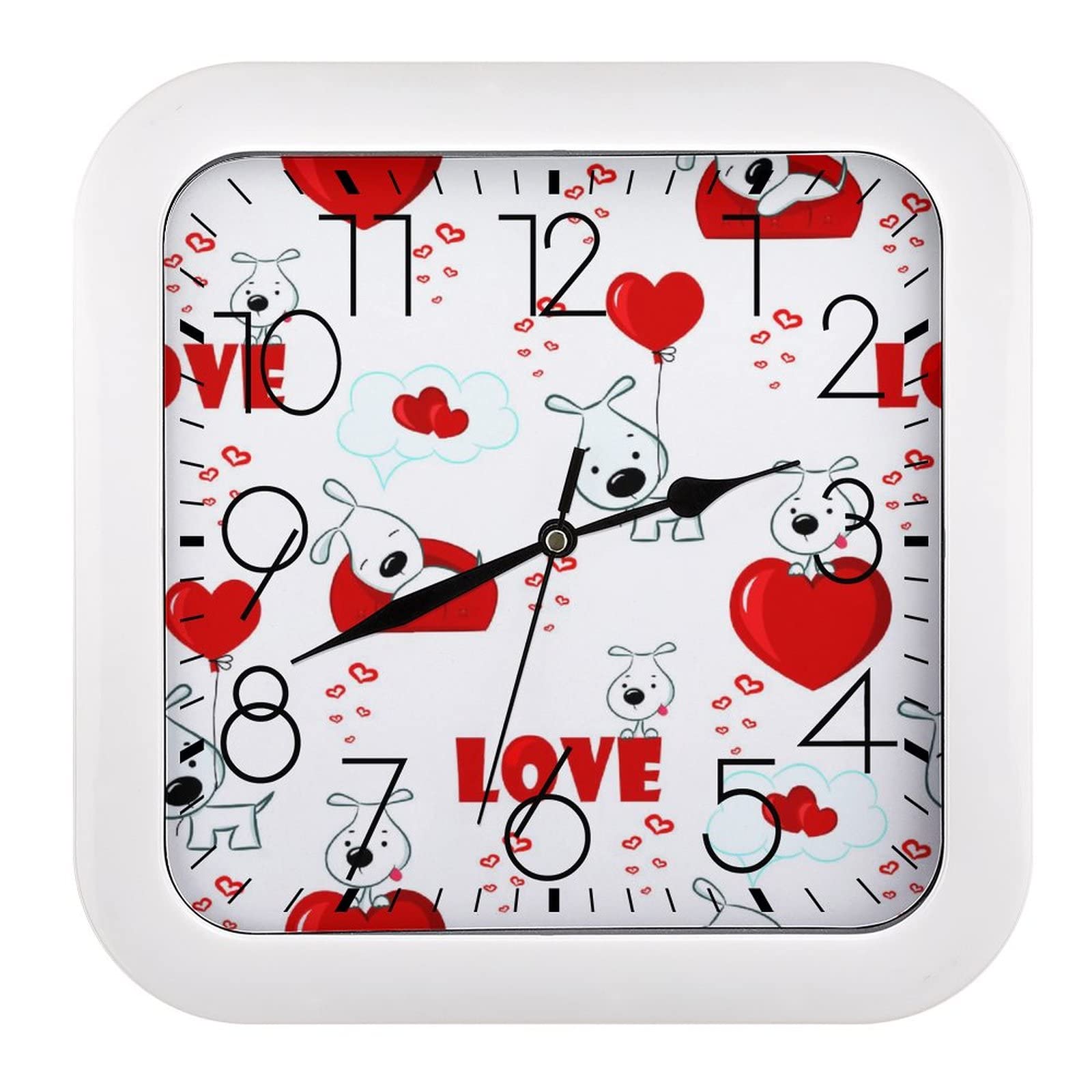 Horloge Chien Ballon pour École et Chambre d'Enfant : Apprendre l'Heure dans le Calme