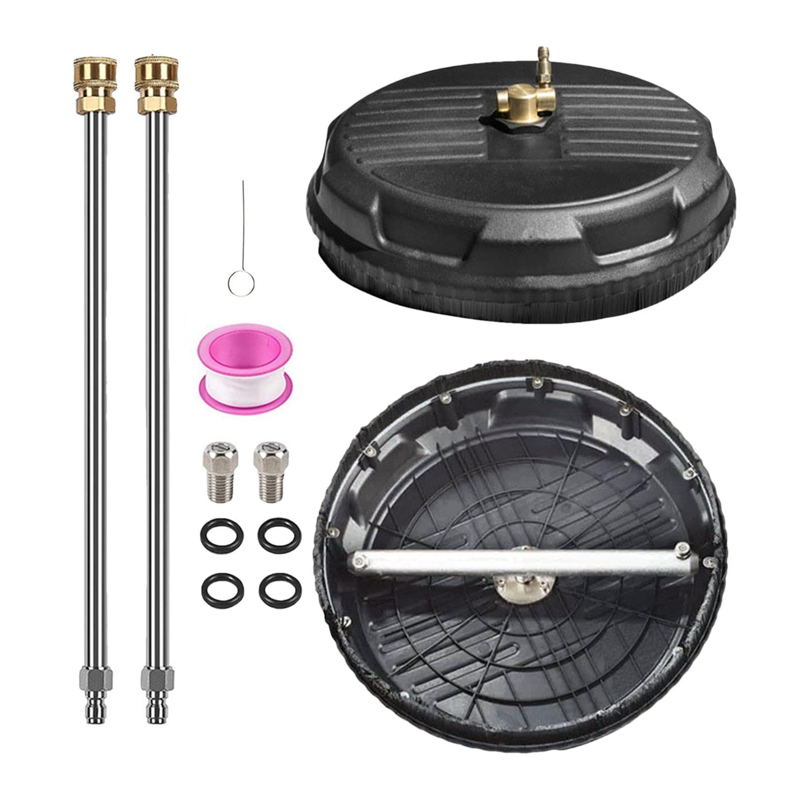 ステンレススチール 高圧洗浄クリーナー 15インチ 4000PSI ブラシ付き ステンレススチール 高圧洗浄クリーナー 15インチ 4000PSI ブラシ付き