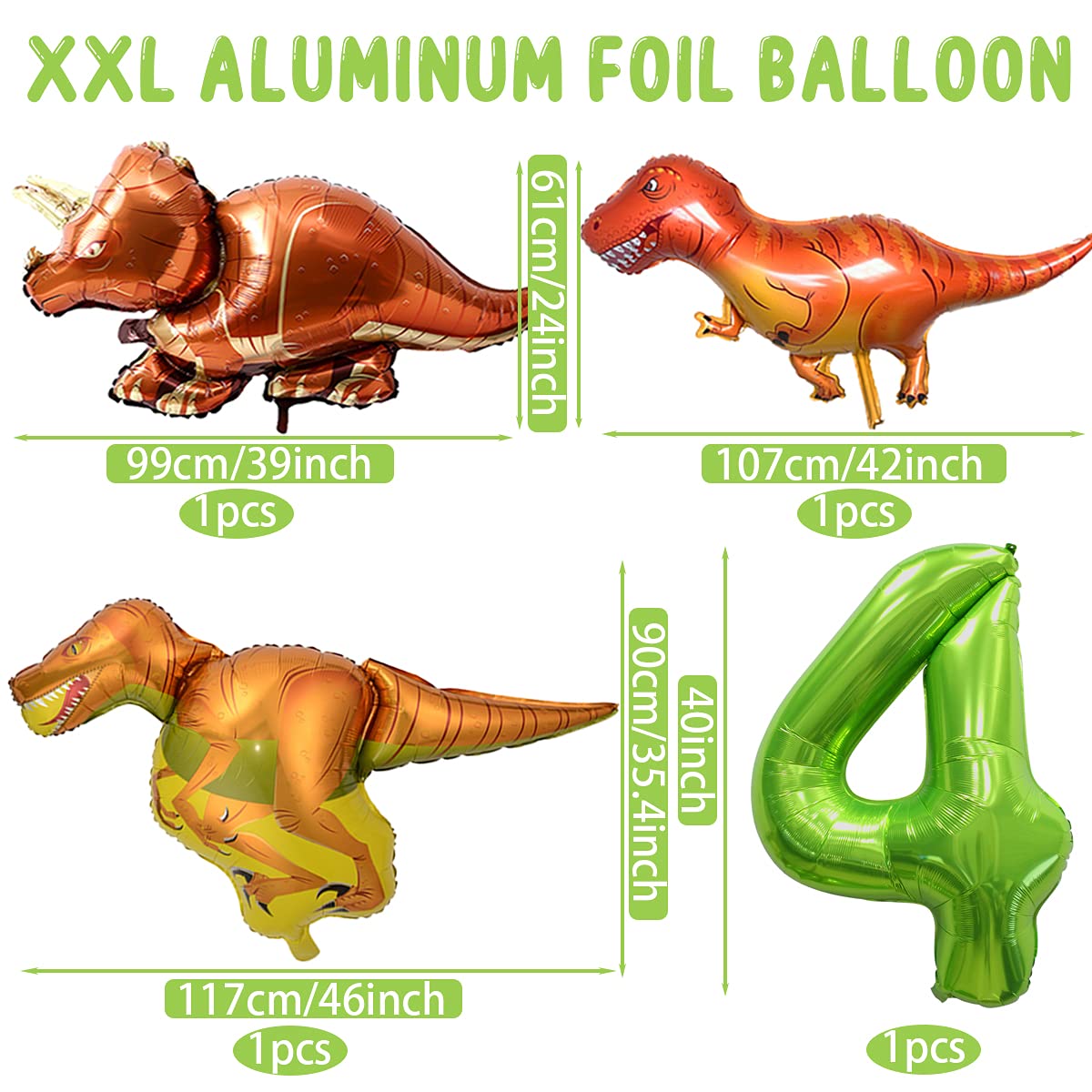 Dinosaures Decoration Anniversaire 2 An Garcon, Deco Anniversaire De Fête Avec Ballons Dinosaure