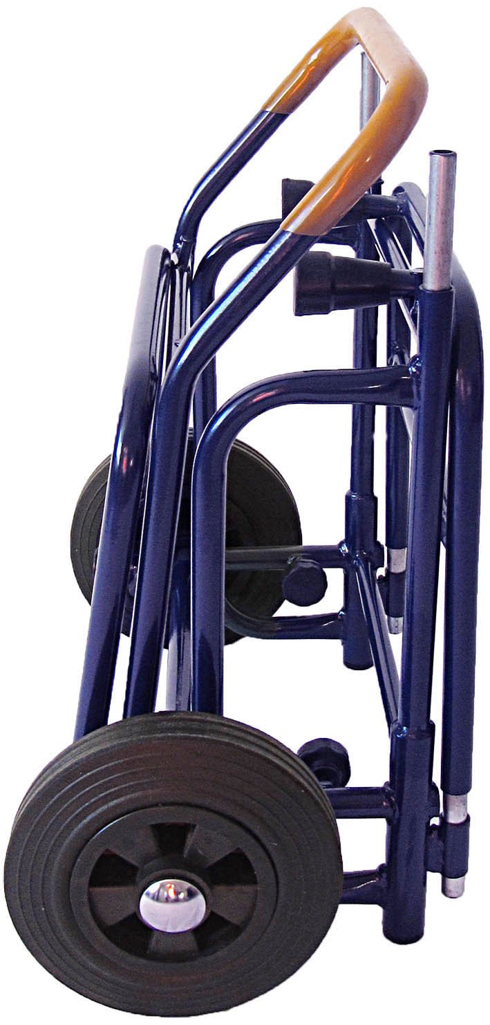 Zeitungsroller Zeitungswagen Multi 2 mit Zwei blauen Zeitungstaschen aus LKW-Plane, Zustellerbedarf
