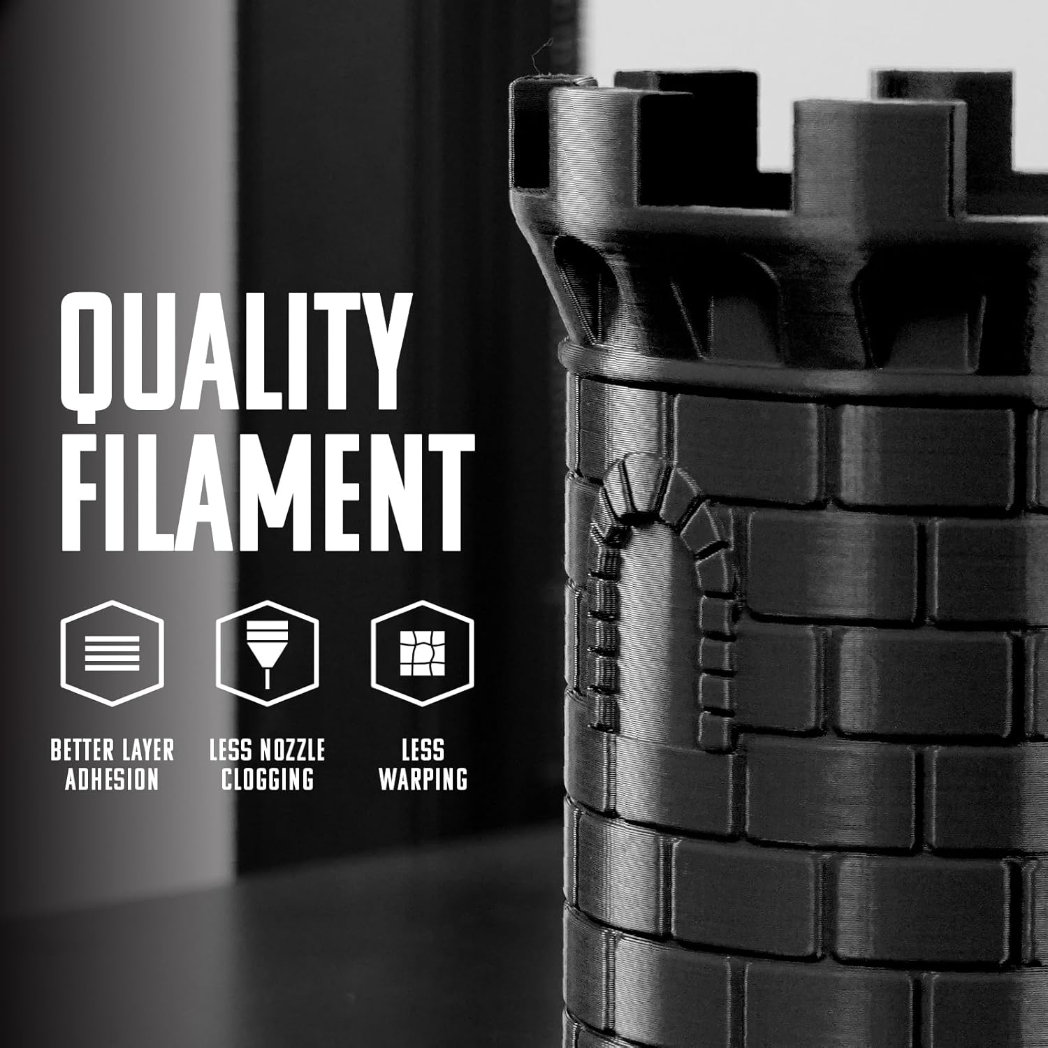 HATCHBOX 1.75mm White High Speed PETG 3D Printer Filament, Dimensional Accuracy +/- 0.03 mm, 1 kg Spool, Compatible with FDM Printers for Fast, Precise Printing - Image 5