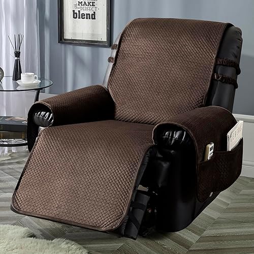 Vista 13 de STONECREST - Funda para silla reclinable, funda acolchada de terciopelo resistente al agua, se mantiene en su lugar