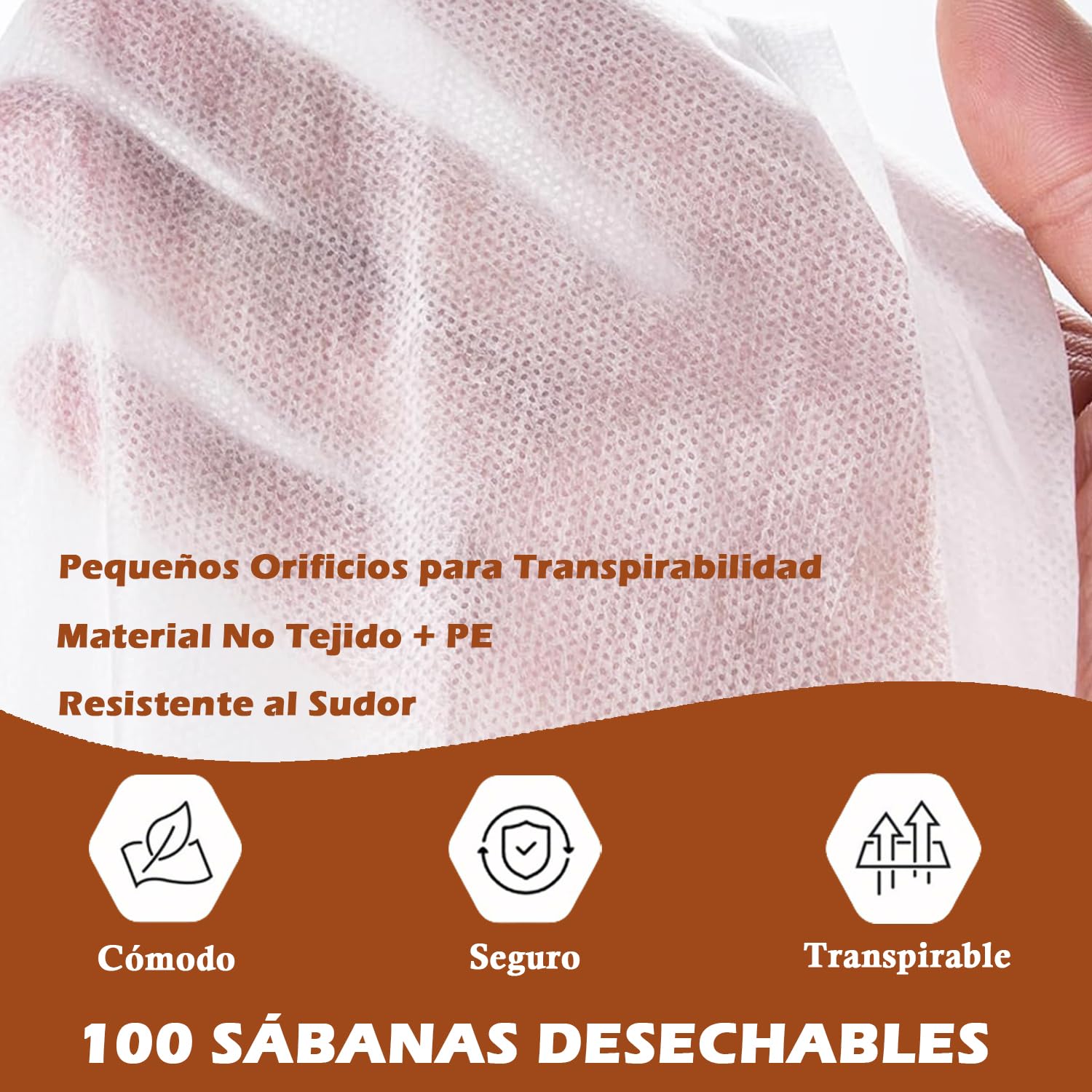 100 PCS Sabanas Desechables Camilla Masaje, 80x180cm Sábanas Desechables No Tejidas Transpirable TNT SMS Toallas Desechables para Masajes Belleza Salones Tatuaje SPA Clinicas Hospital, Blanco