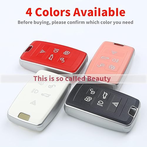 Miniatura 6 de Funda para llavero Land Rover, compatible con Land Rover Range (B rojo)