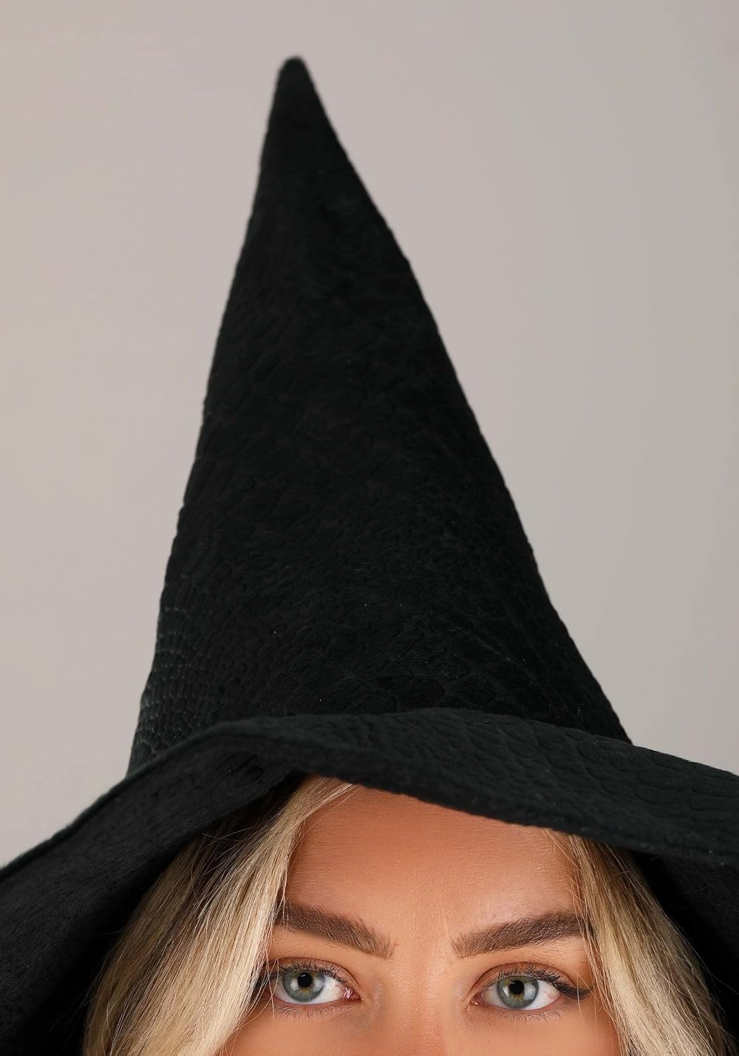 Elphaba Witch Hat for Women with Sculpted Velour Fabric and Stiffened Brim
