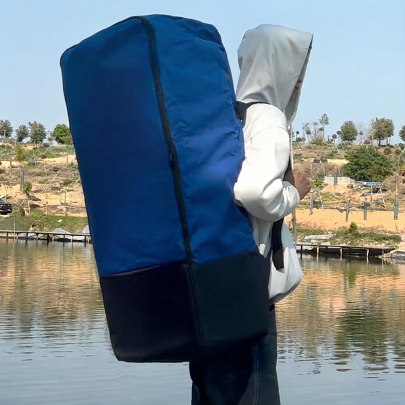 Zaino per Paddle Board - Impermeabile e Grande - con Spallacci Regolabili Borsa Pagaia - per Surf Canoa Kayak Acqua