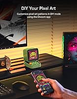 Vista 4 de Divoom Ditoo Pro Retro Pixel Art Game Altavoz Bluetooth con pantalla frontal controlada por aplicación LED de 16 x 16 (verde)