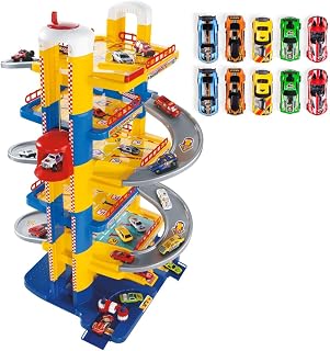 MOLTO Parkhaus mit 10 Autos, 6 Stockwerke