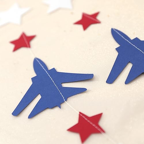 Miniatura 9 de Decoración de fiesta de luchador, graduación militar, pancarta de chorro, jubilación de pilotos, baby shower, decoración de fiesta de cumpleaños