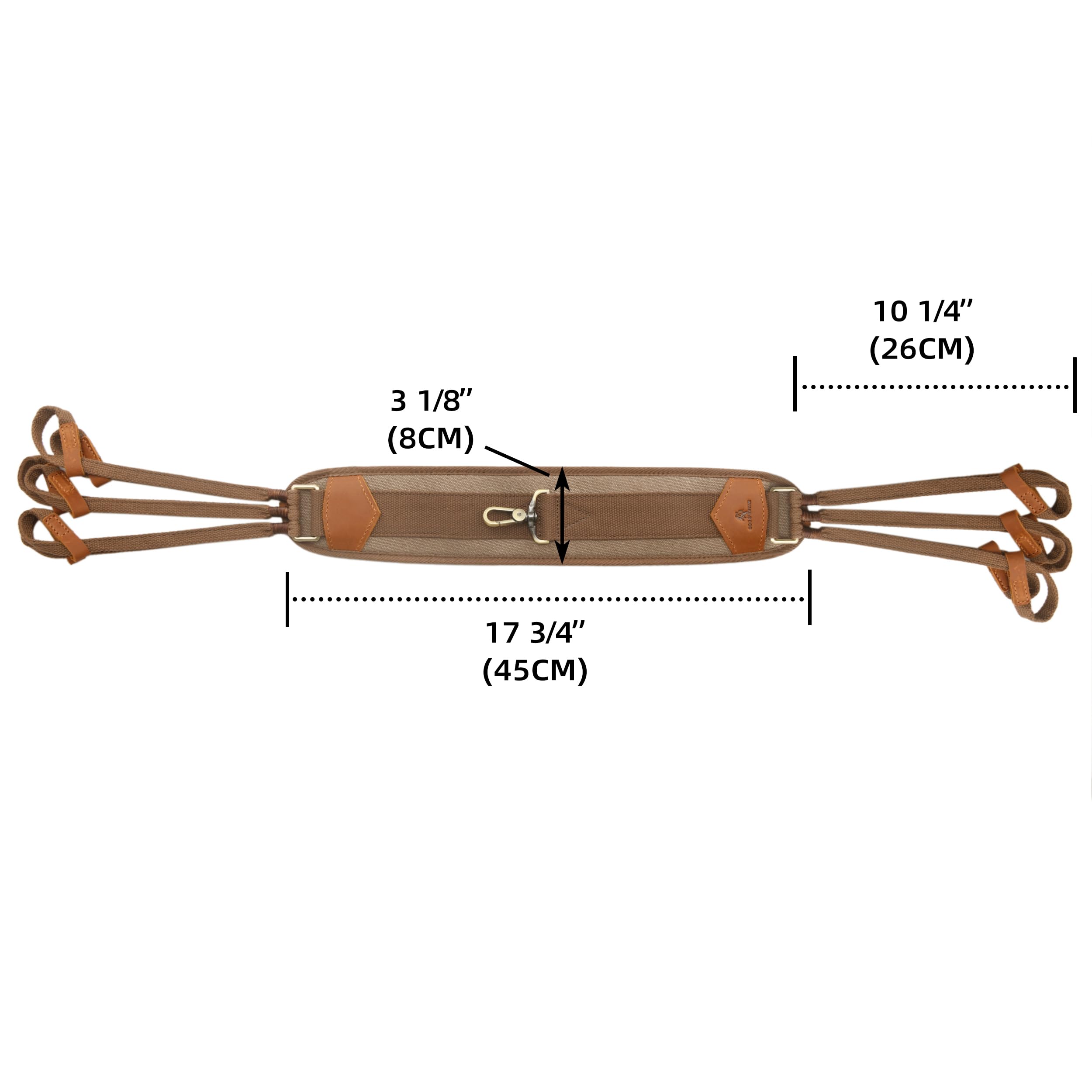 Tas Trost Canvas Hunting Duck Game Hanger Strap, 12 Drops Waterfowl Goose Carrier Bird Tote (Brown)