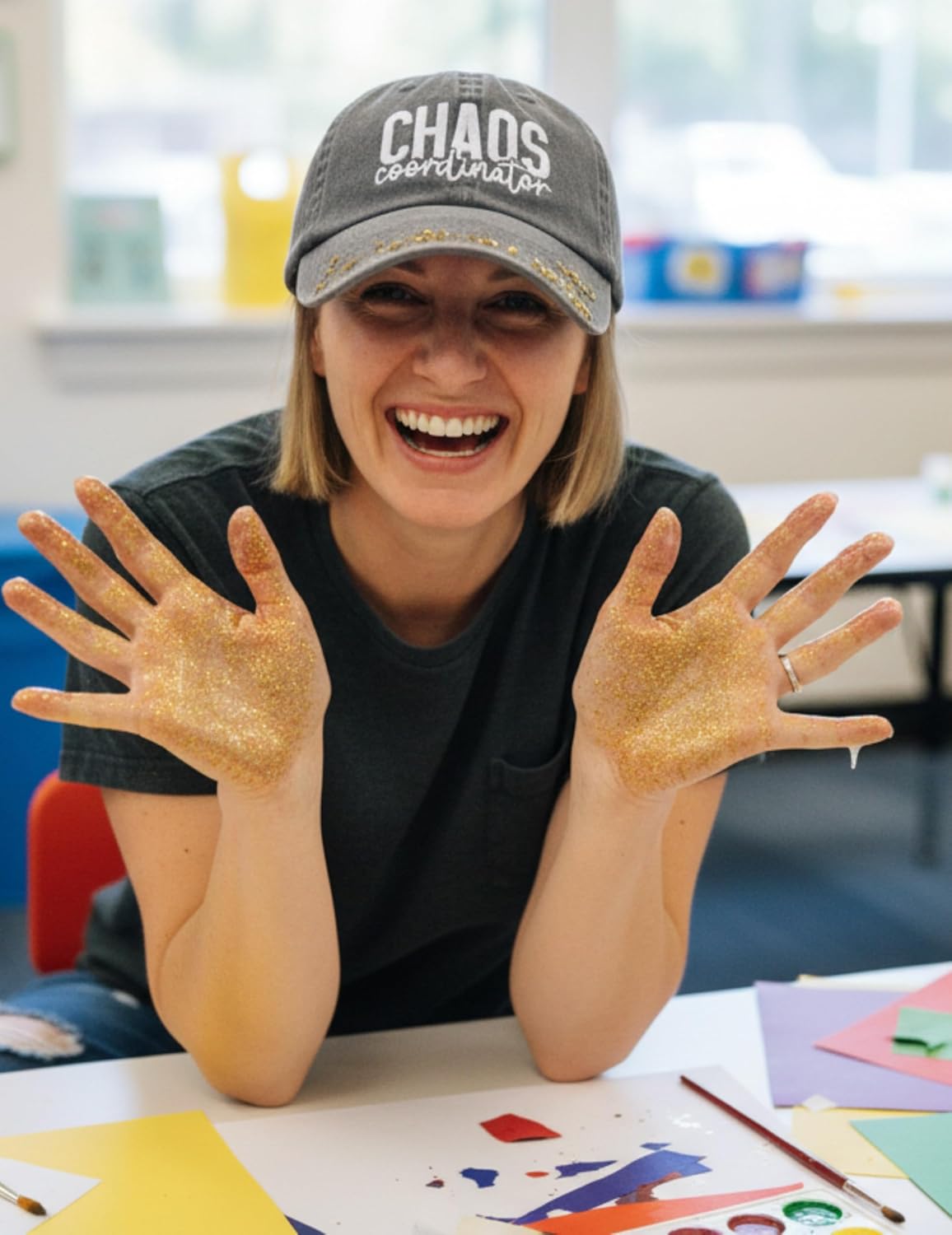 InnoBeta Chaos Coordinator Hat Gifts for Women, Thank You Gifts for Women, Boss Lady Gifts, Appreciation Gifts for Mom, Teacher, Nurse, Coworker, Adjustable Baseball Cap - Image 2