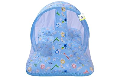 Toddylon Flat Bed Baby Bed New Born Baby Bedding Set Combo | Carry Bag | Mattress | Mosquito Net | Insect Protector | In