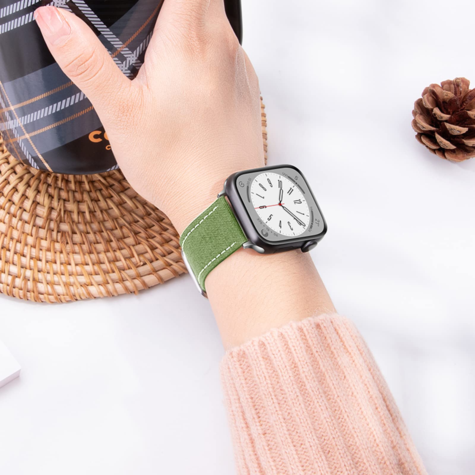 Amazon.co.jp: コンパチブル Apple Watch バンド 柔らかく心地よい軽量 