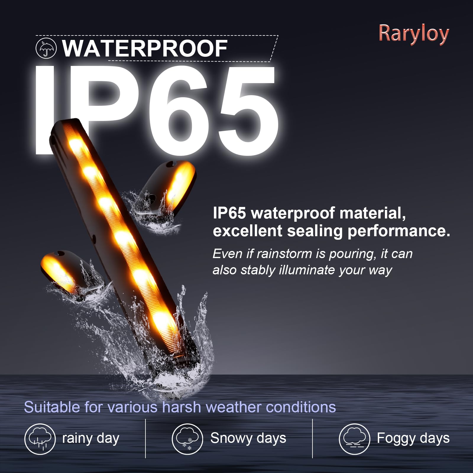 LED Roof Safety Marker Lights Warning Lamp Amber Light Fit For Chevy Silverado GMC Sierra Pickup truck Car Accessories - 34