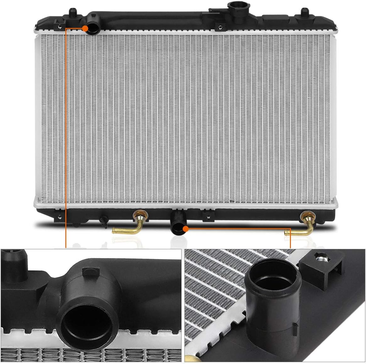 DPI-13283 OE Factory Style Aluminum Core Cooling Radiator Compatible with 99-02 Suzuki Esteem AT/MT