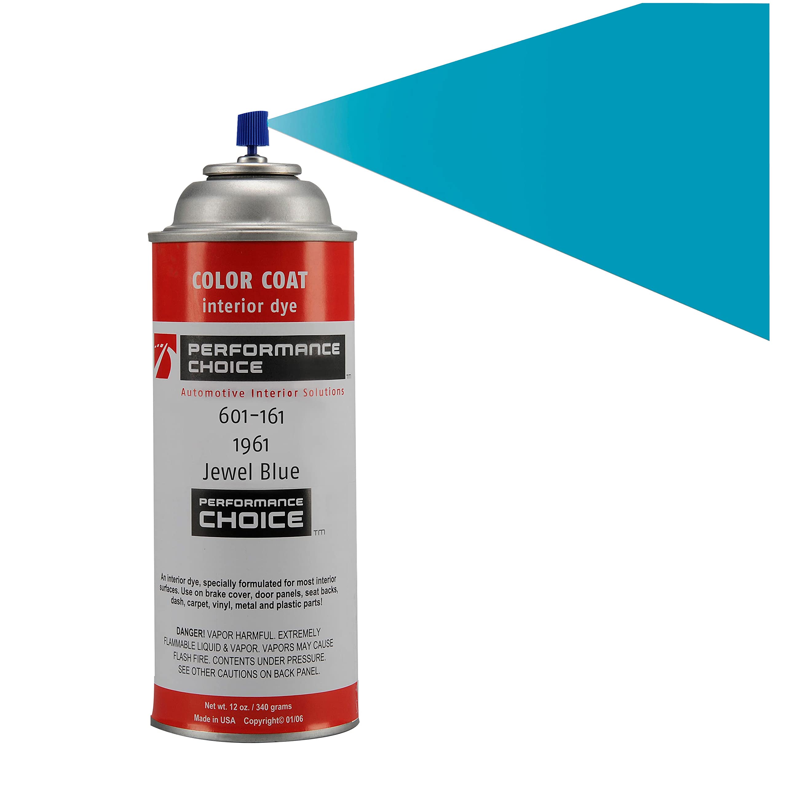 Mid America Motorworks 1961 Corvette C1 Jewel Blue Color Coat Interior Refinish 12 oz Spray